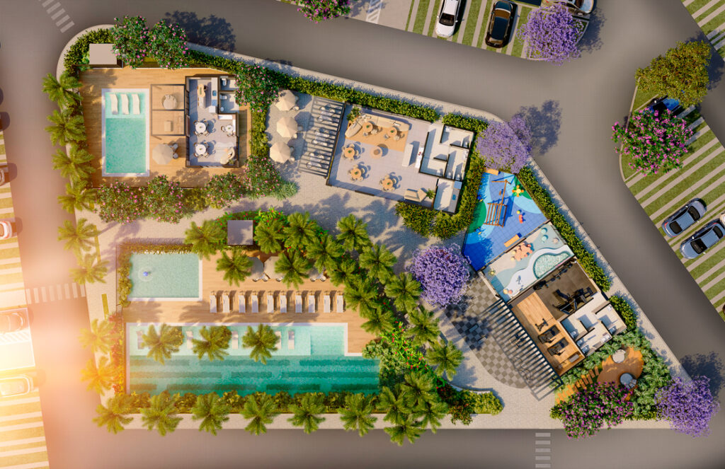 Ilhamar Beach & Home — Vista aérea do lazer — perspectiva ilustrativa