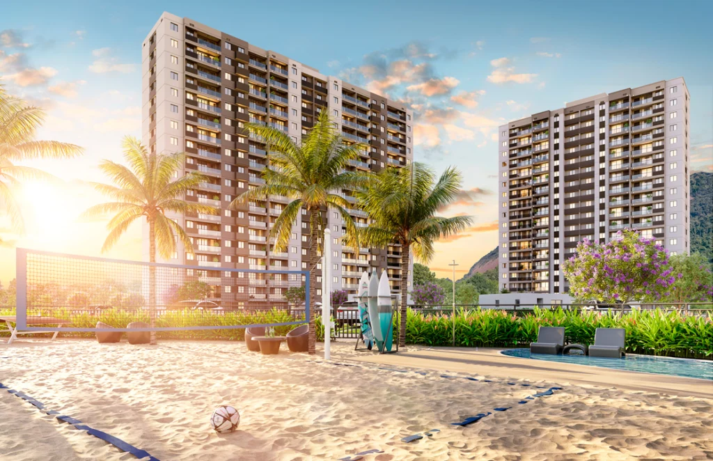 Ilhamar Beach & Home — Quadra de areia — perspectiva ilustrativa