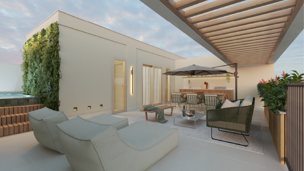 Satamini 12 — Terraço — cobertura duplex 602